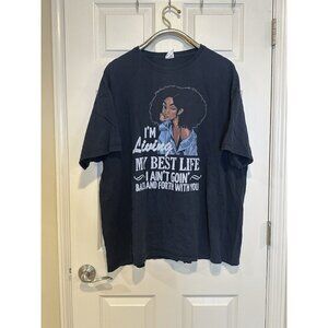 Vintage‎ I’m Living My Best Life T Shirt Size 3XL